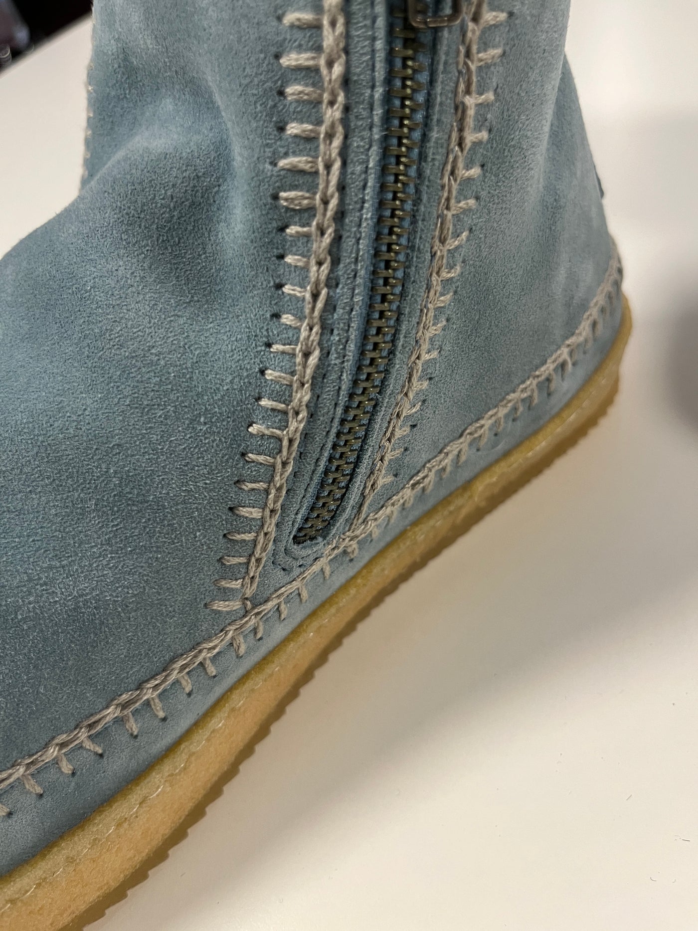 Setsu Crochet Stiefelette mit Reißverschluss, blau