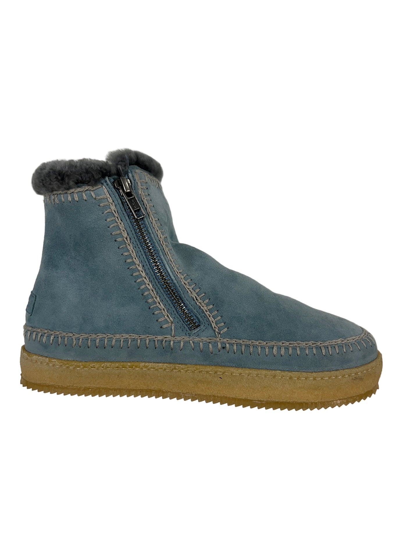 Setsu Crochet Stiefelette mit Reißverschluss, blau