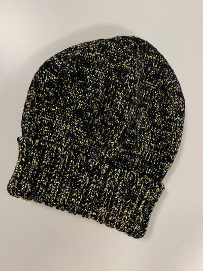 Strickmütze Schwarz/Gold