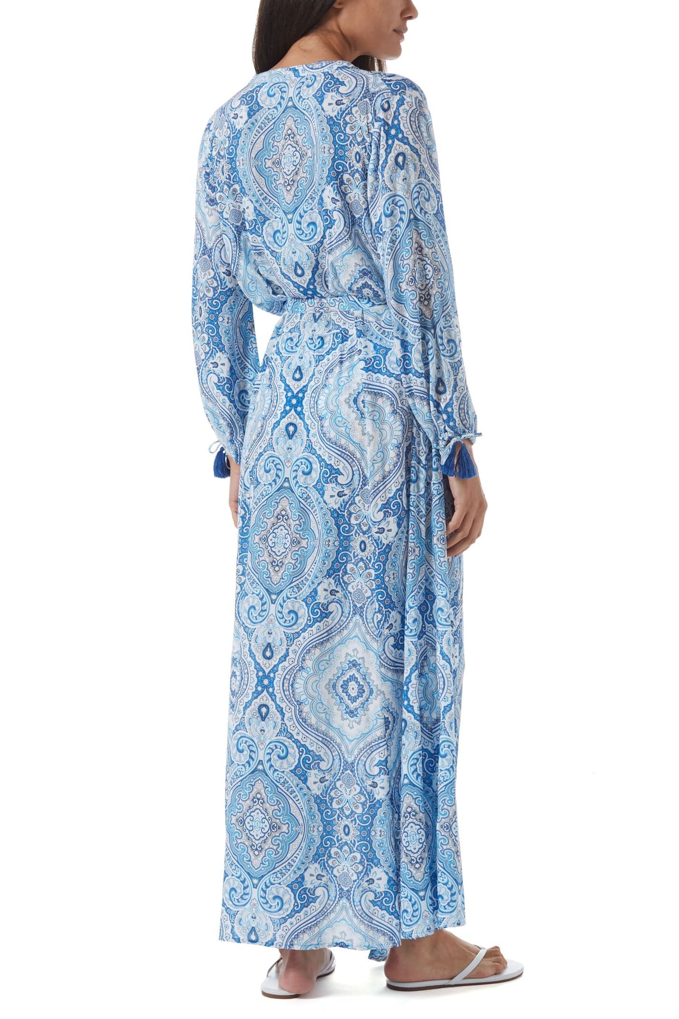 Gabby Paisley Kaftan, blau