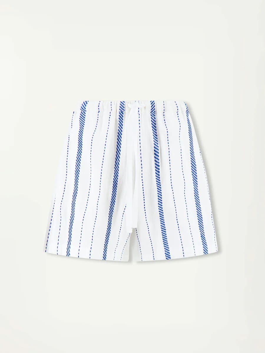 SAFIA Shorts aus Baumwolle mit Streifen - Weiss
