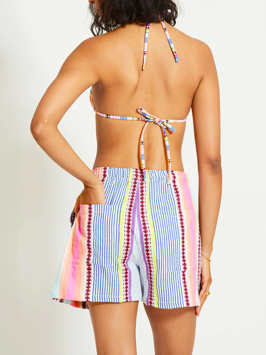 SAFIA Shorts aus Baumwolle - in Pink/Mehrfarbig