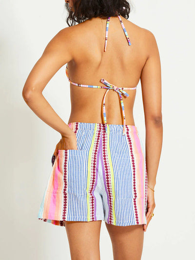 SAFIA Shorts aus Baumwolle - in Pink/Mehrfarbig