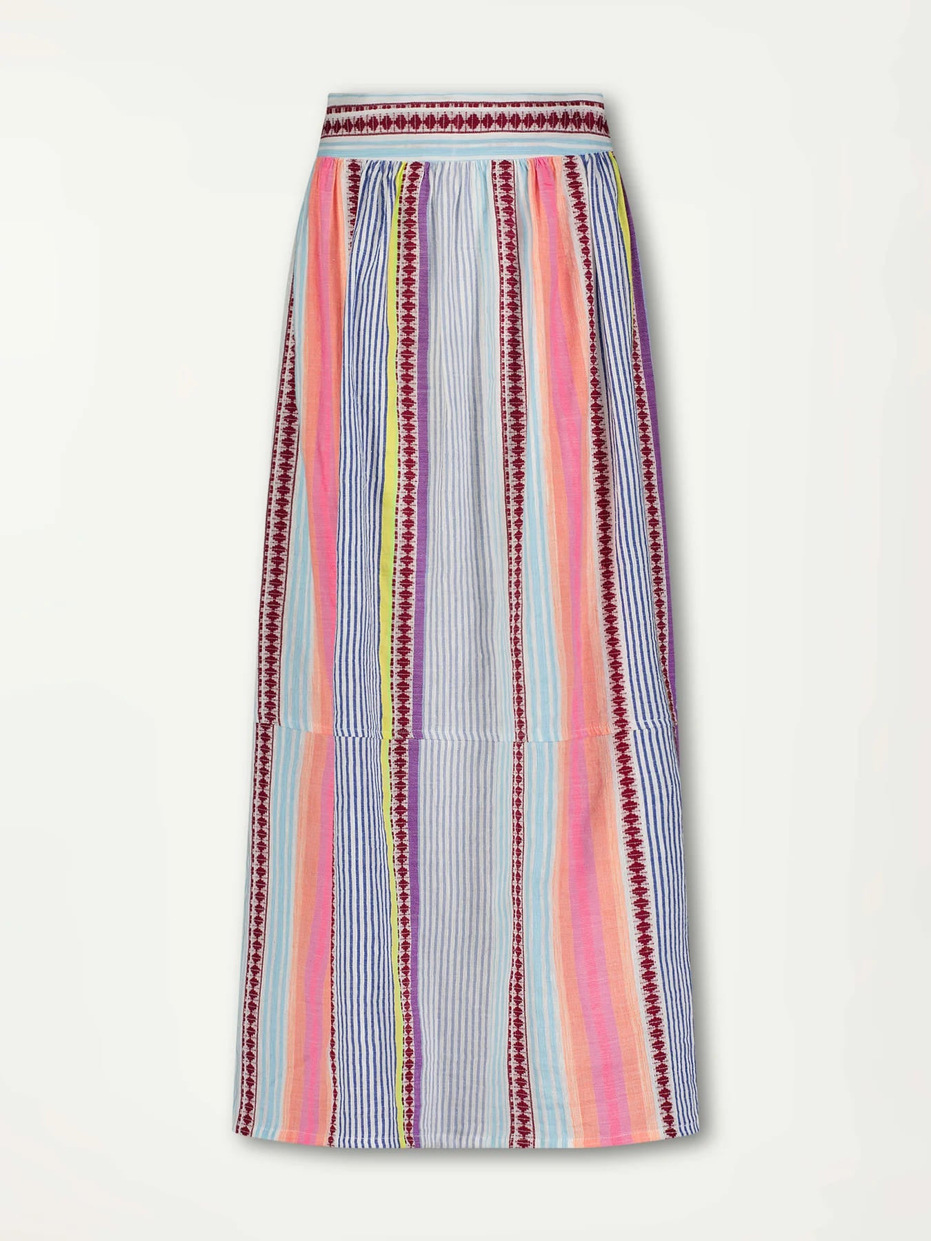 TOLA Langer Rock aus Baumwolle - in Pink/Multi