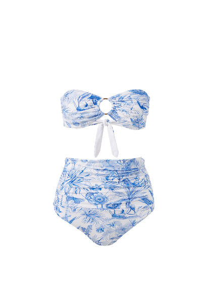 Ancona Tropical Bikini, weiss/blau