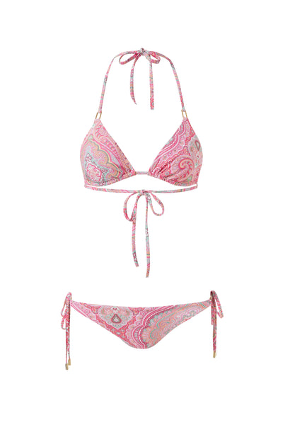 Cancun Blush Paisley Bikini, pink