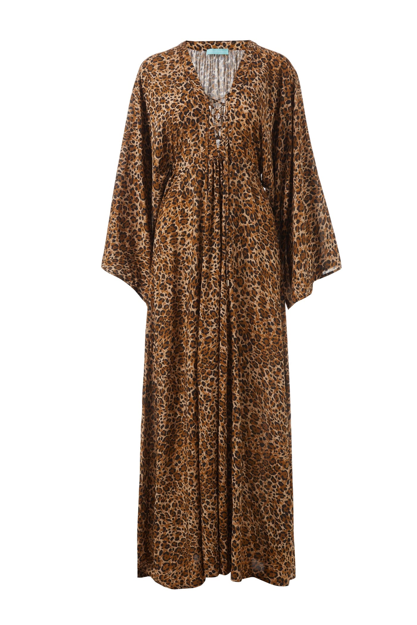 Natalie Cheetah Langes Kaftan Kleid, leopard