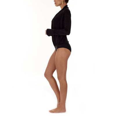 Jersey bodysuit, black