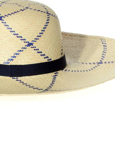 PLAYA 6" sun hat with a wide brim natural/navy