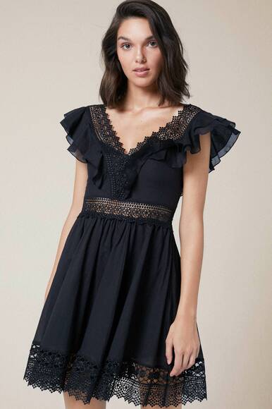 Short dress Larisa, black