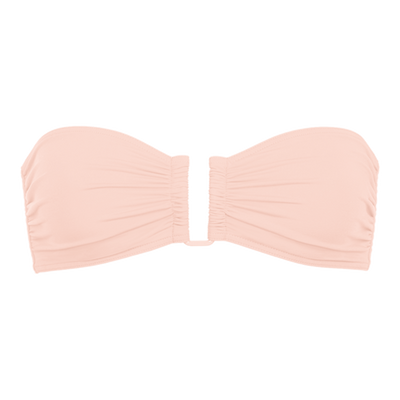 Bandeau Bikini Top Show, Pastel Pink/Eau De Rose