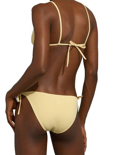 Mouna Triangle Bikini Top, Pastel Yellow/Canari