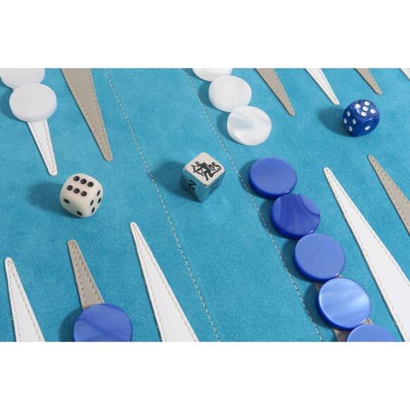Victor - Reise-Backgammon-Set aus feinem Wildleder