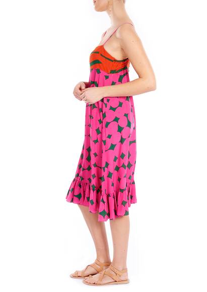 Filomena dress, pink/multi