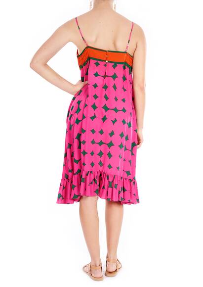 Filomena dress, pink/multi