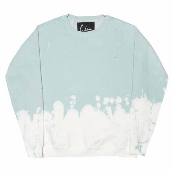 Sweatshirt Seafoam Acid Wash, blau/türkis