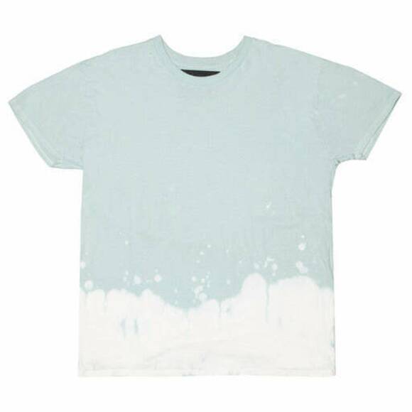 T-Shirt Seafoam Acid Wash, blau/türkis