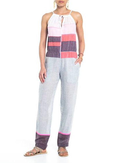 Jumpsuit, rosa/grau