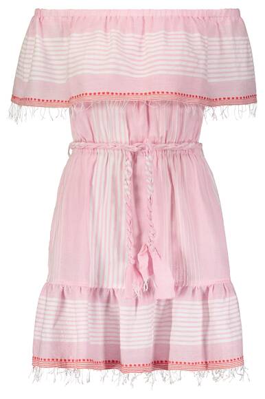 Rekik Schulterfreies Mini Kleid, pink
