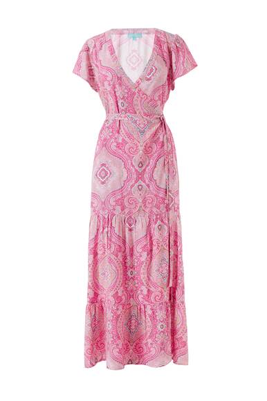 Barrie maxi dress, pink/blush paisley