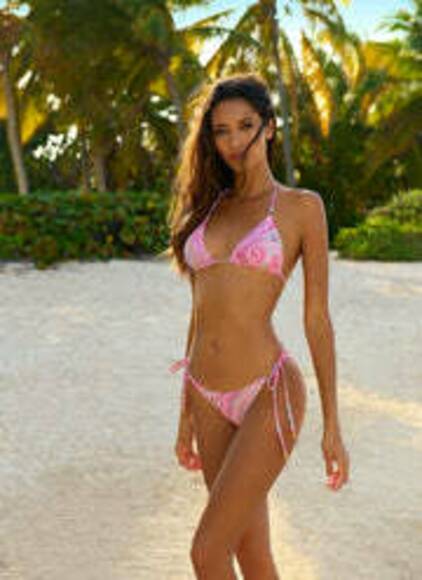 Cancun Blush Paisley Bikini, pink