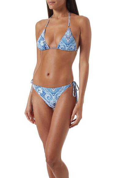 Cancun Paisley Bikini, blue