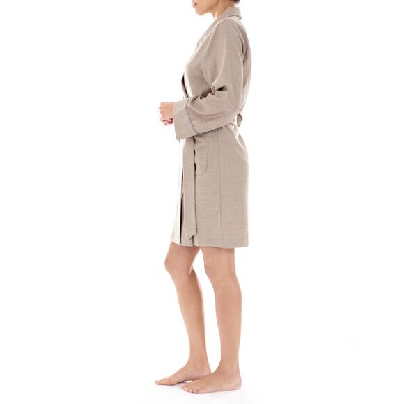Flannel dressing gown - Alix Fig, beige