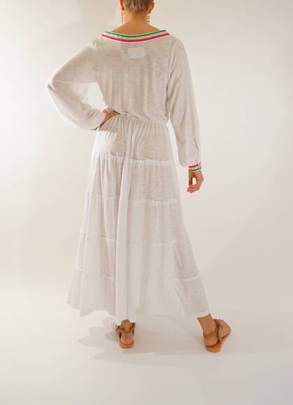 Boho dress, white