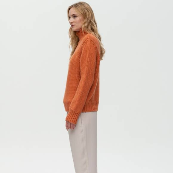 Tory cashmere sweater, harvest/yellow