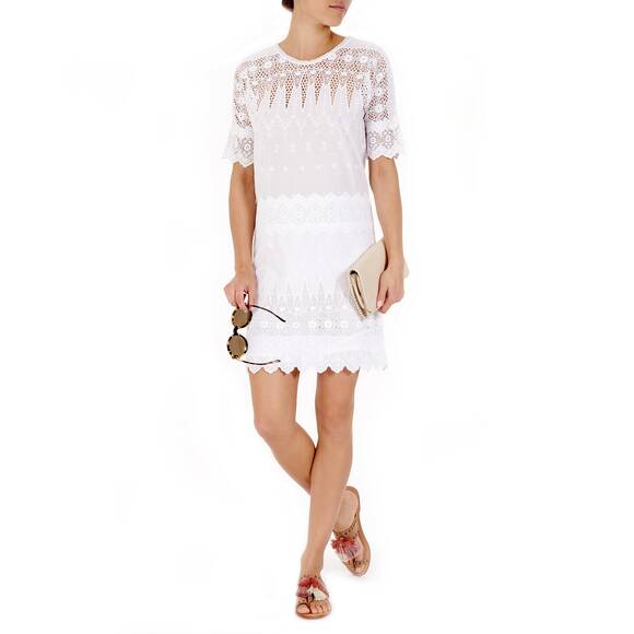 Viola Dress, cream white